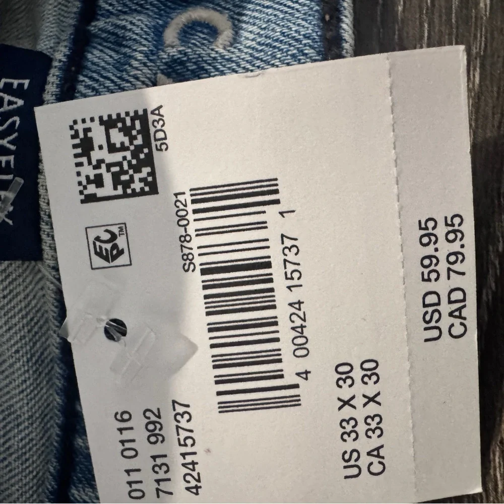 NWT American Eagle Slim Straight EasyFlex Men Jeans 33x30